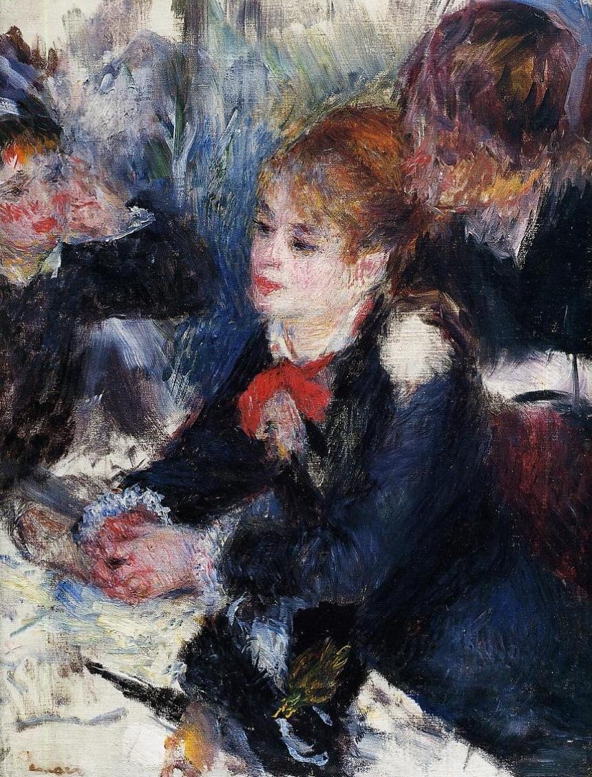 At the Milliner`s by Pierre-Auguste Renoir
