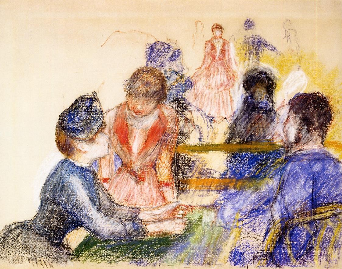 At the Moulin de la Galette by Pierre-Auguste Renoir