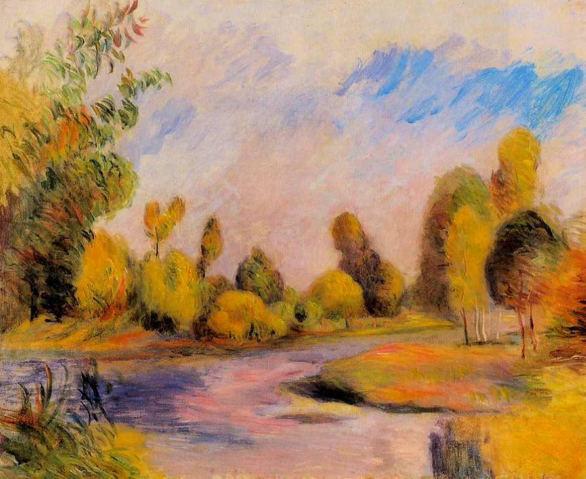 Banks of a River by Pierre-Auguste Renoir
