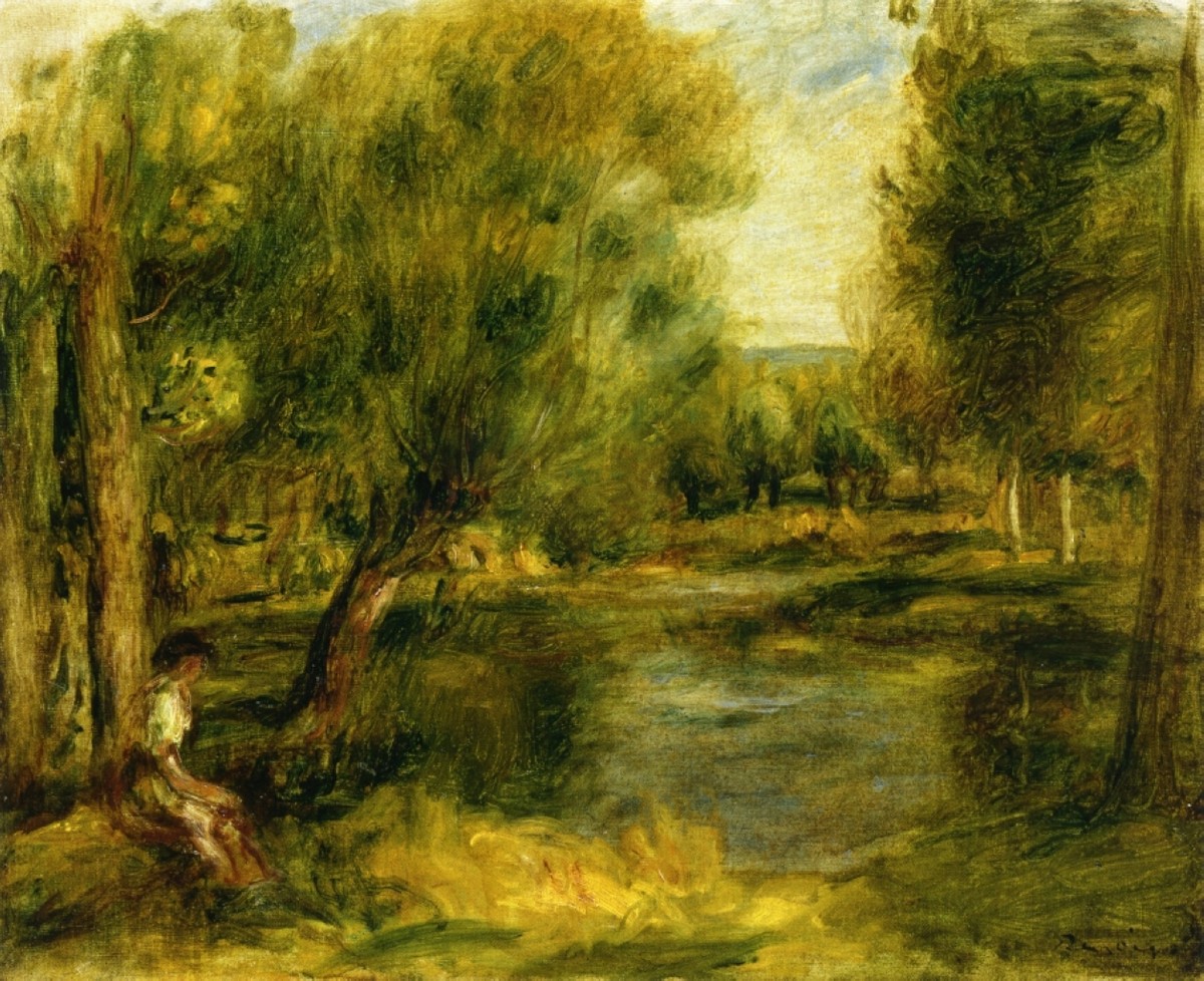 Banks of the River by Pierre-Auguste Renoir
