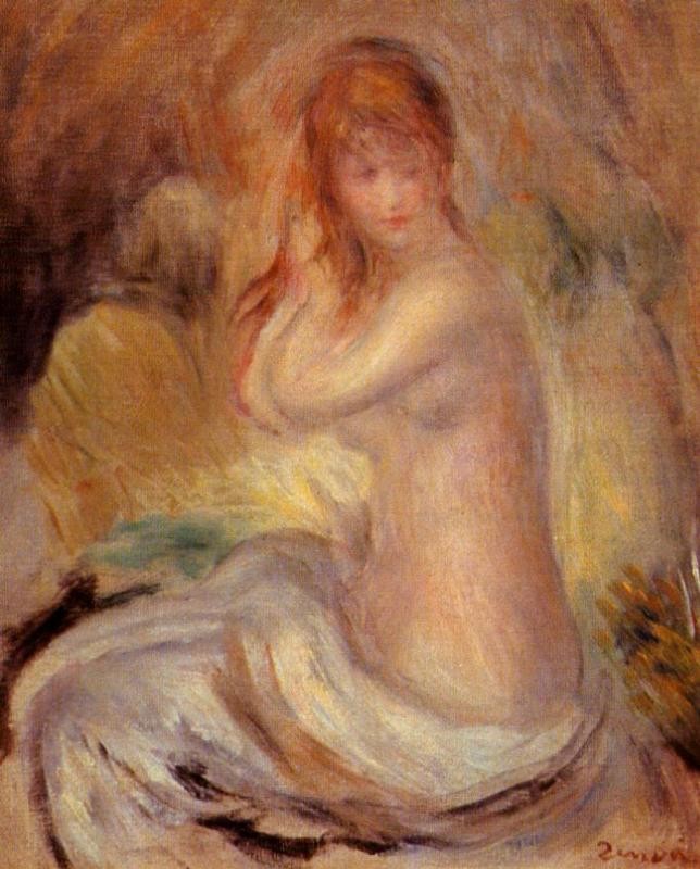 Bather by Pierre-Auguste Renoir