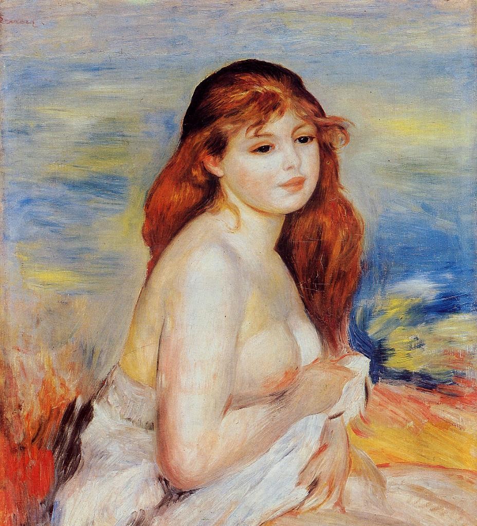 Bather by Pierre-Auguste Renoir