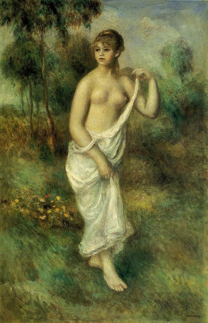 Bather by Pierre-Auguste Renoir