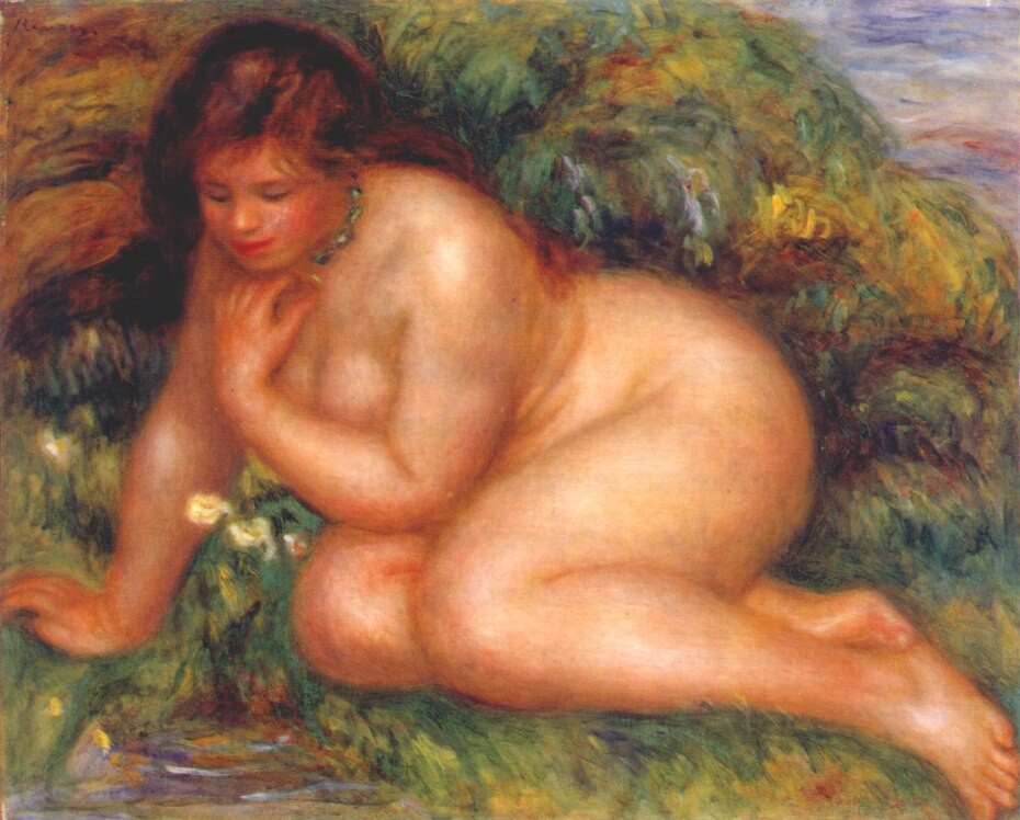 Bather Admiring Herself in the Water by Pierre-Auguste Renoir