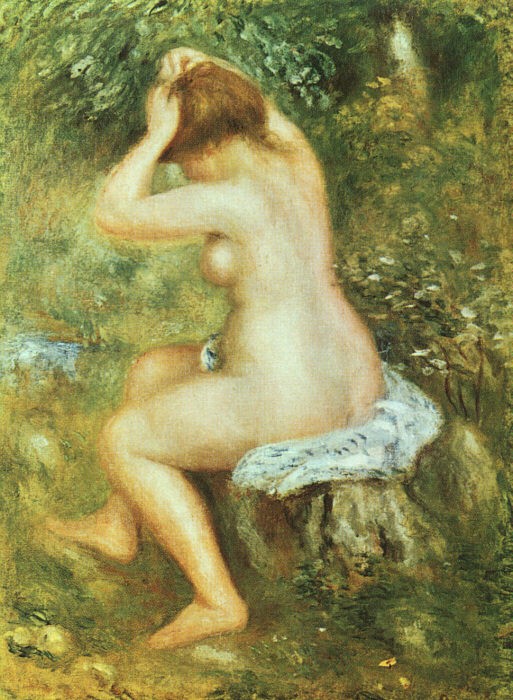 Bather is Styling by Pierre-Auguste Renoir