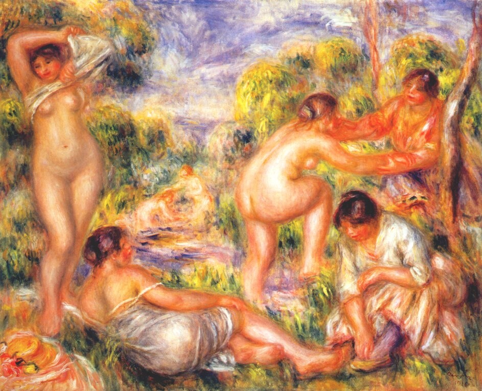Bathers by Pierre-Auguste Renoir