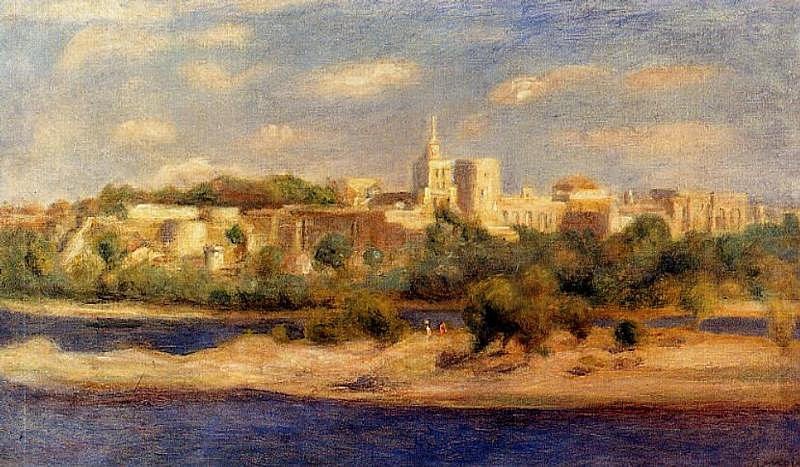 Bathers on the Banks of the Thone in Avignon by Pierre-Auguste Renoir