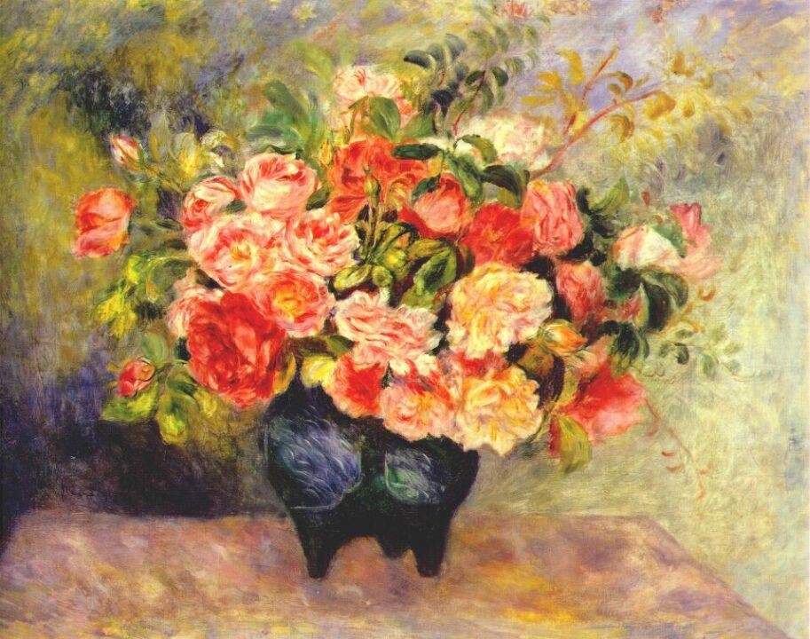 Bouquet of flowers by Pierre-Auguste Renoir