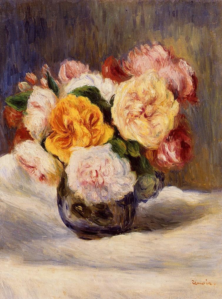 Bouquet of Roses by Pierre-Auguste Renoir