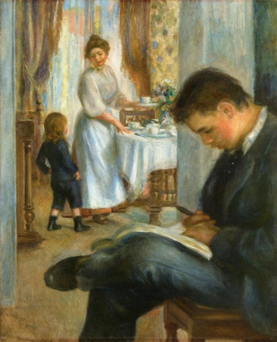 Breakfast at Berneval by Pierre-Auguste Renoir