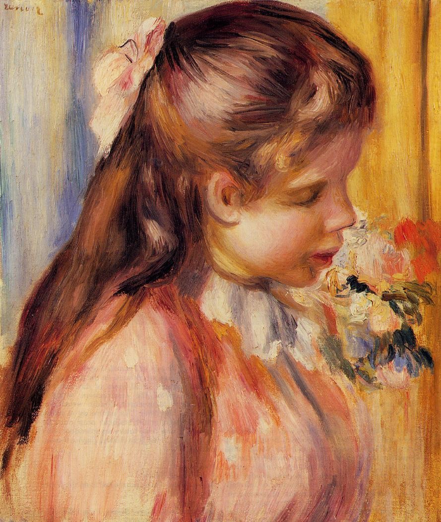 Bust of a Young Girl by Pierre-Auguste Renoir