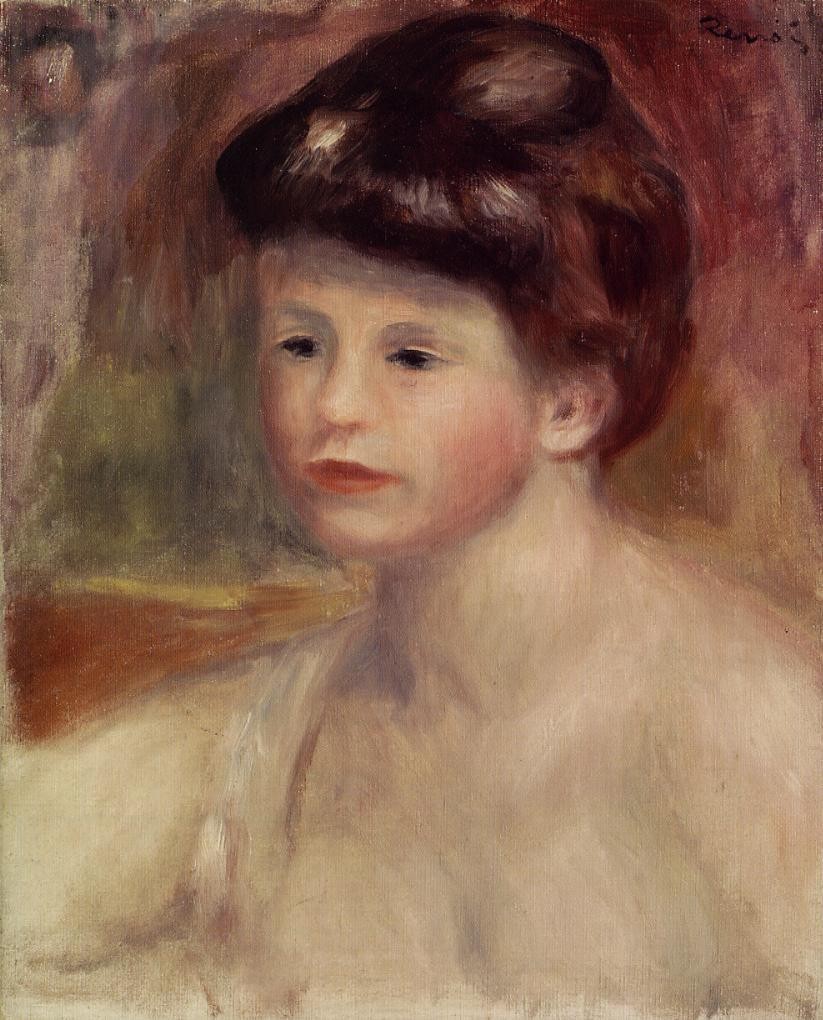 Bust of a Young Woman by Pierre-Auguste Renoir