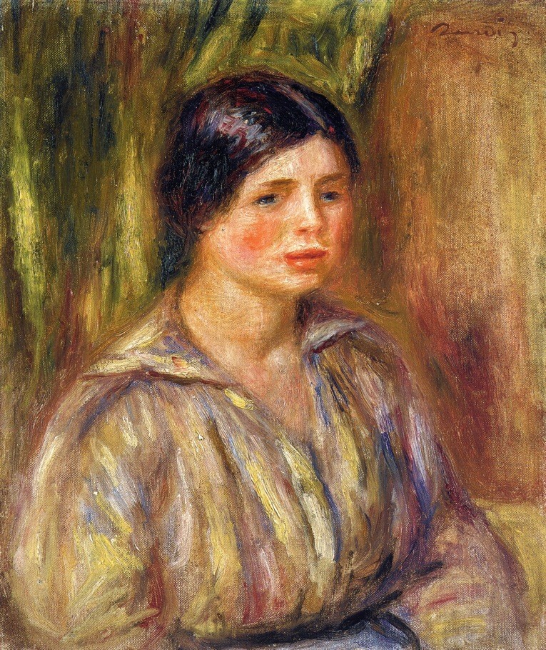 Bust of a Young Woman by Pierre-Auguste Renoir