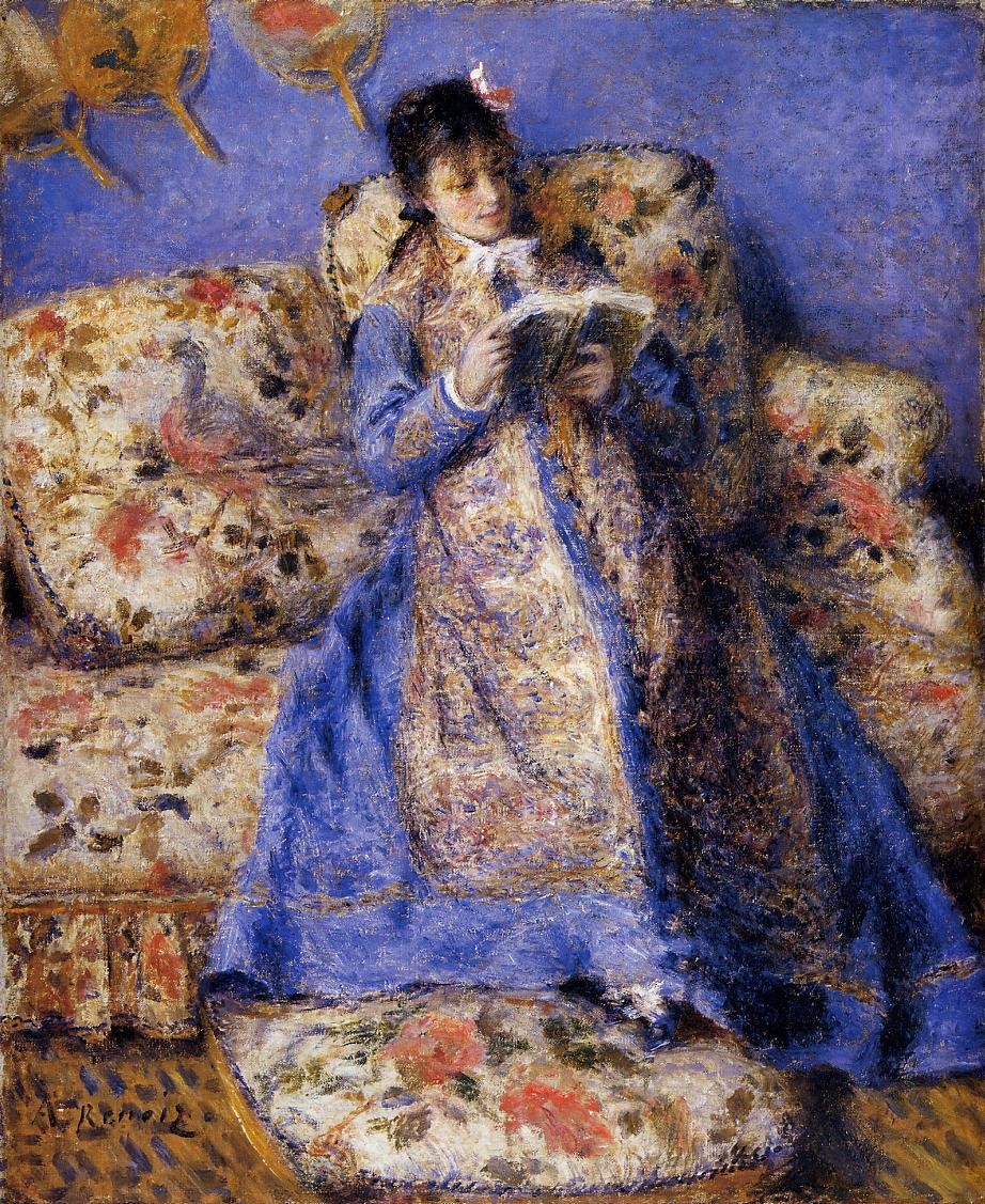 Camille Monet Reading by Pierre-Auguste Renoir