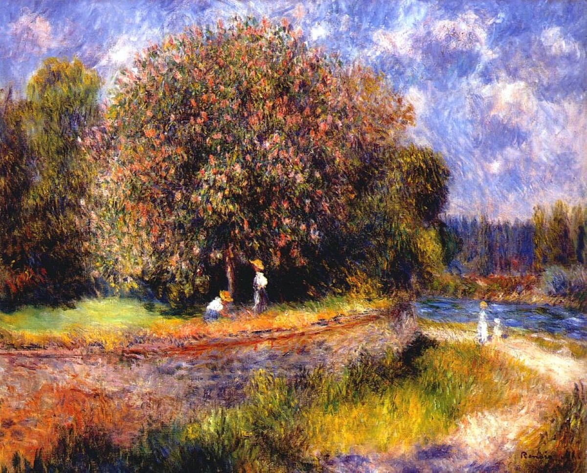 Chestnut Tree Blooming by Pierre-Auguste Renoir