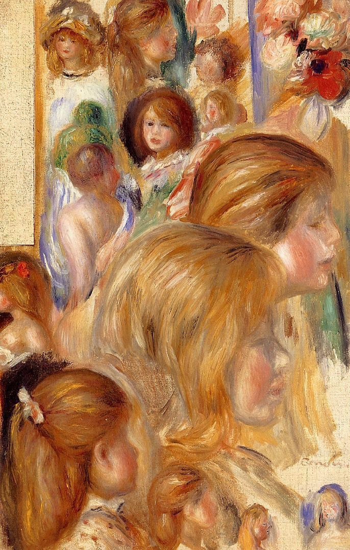 Children`s Heads by Pierre-Auguste Renoir