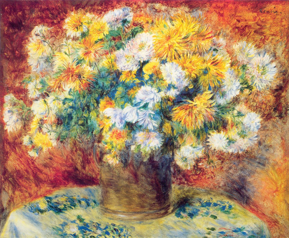 Chrysan the mums by Pierre-Auguste Renoir