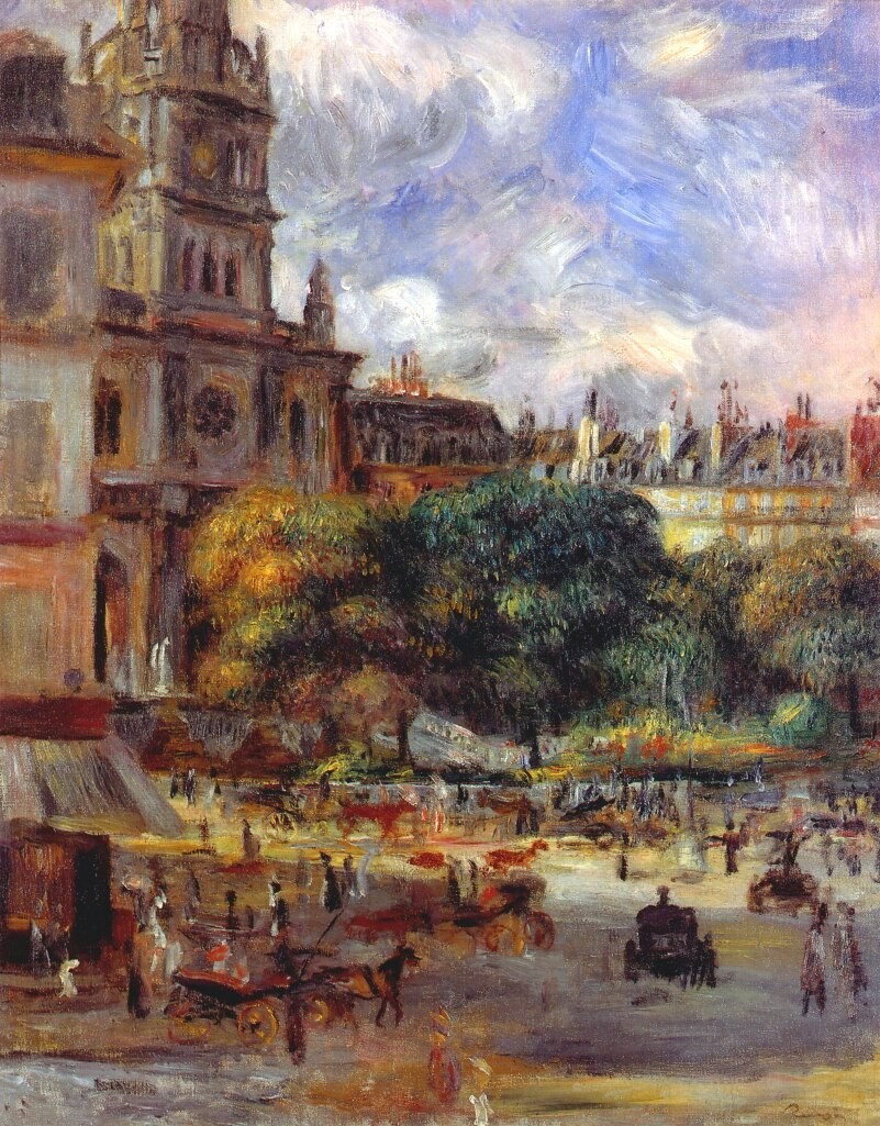 Church of the Holy Trinity in Paris by Pierre-Auguste Renoir