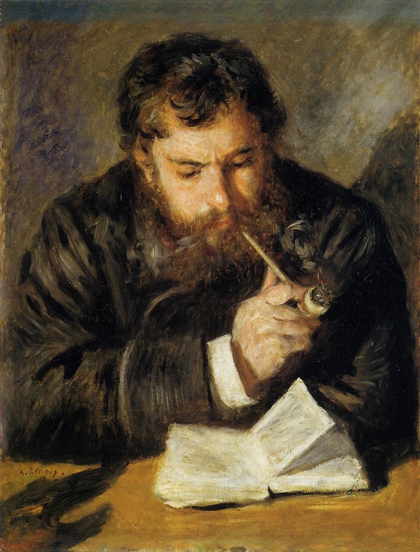 Claude Monet (The Reader) by Pierre-Auguste Renoir