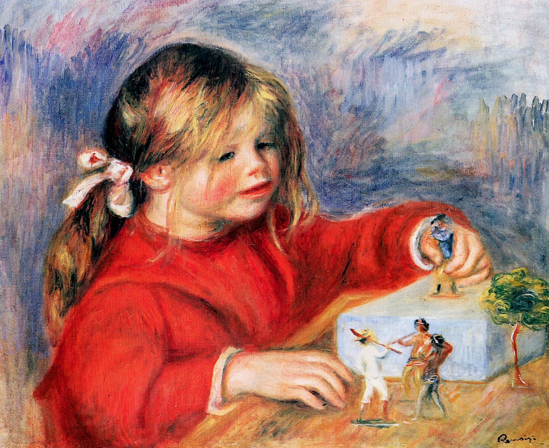 Claude Renoir at play Sun by Pierre-Auguste Renoir