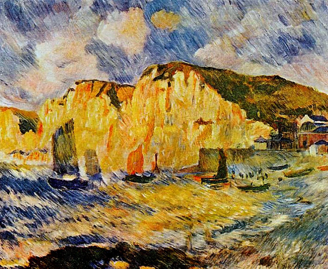 Cliffs by Pierre-Auguste Renoir