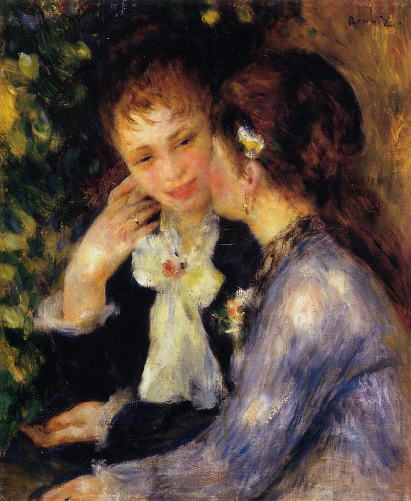 Confidences by Pierre-Auguste Renoir