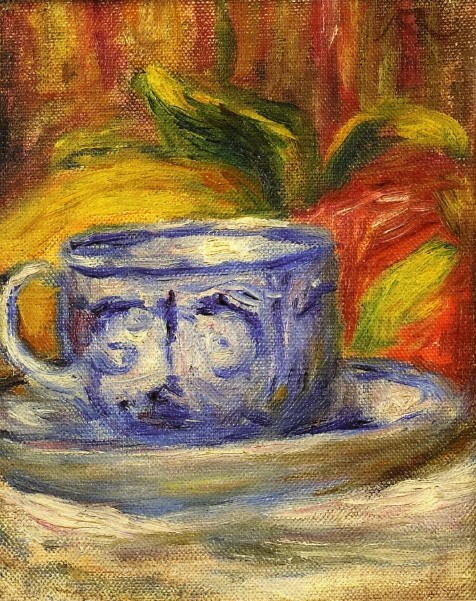 Cup and Fruit by Pierre-Auguste Renoir