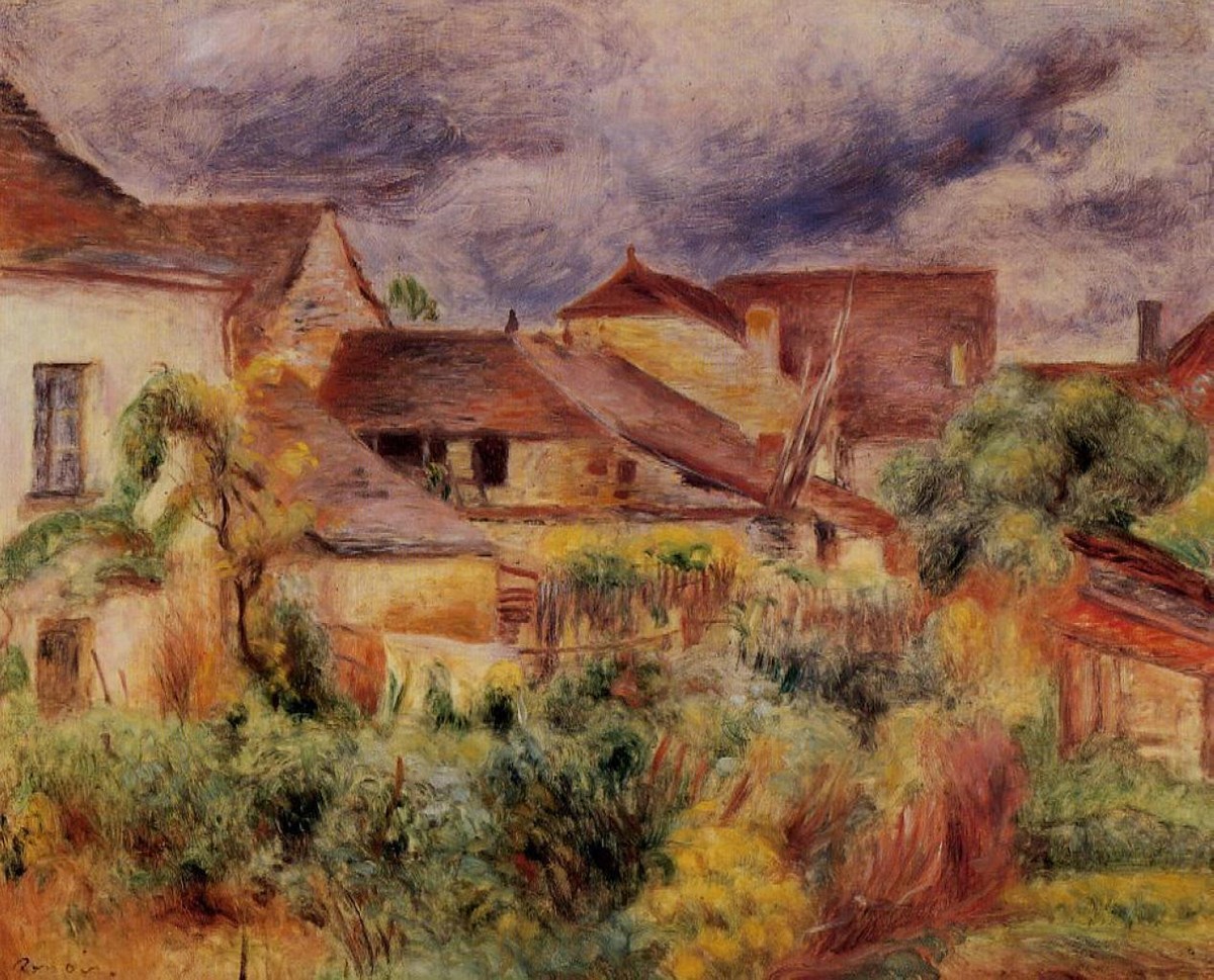 Essoyes Landscape by Pierre-Auguste Renoir