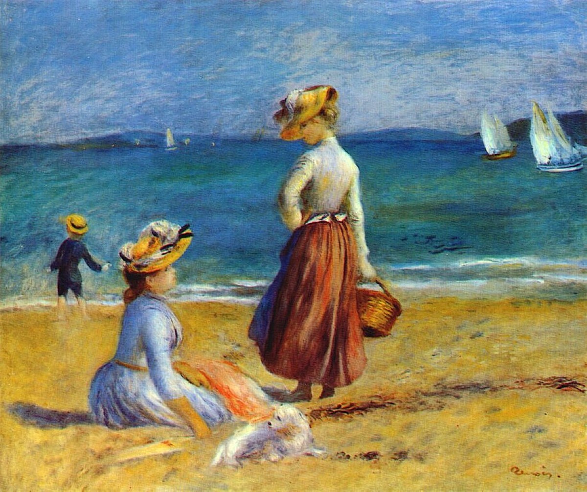Figures on the Beach by Pierre-Auguste Renoir