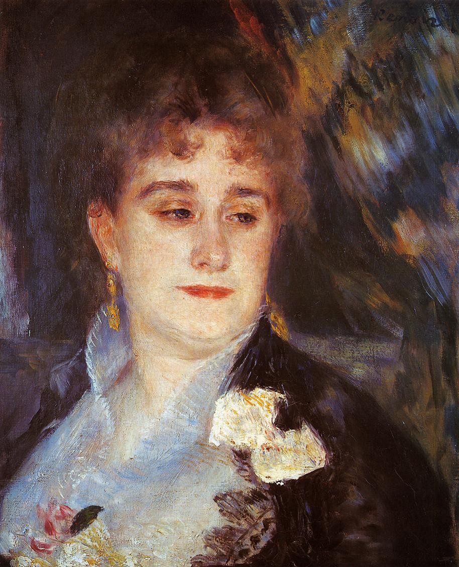First Portrait of Madame Georges Charpeitier by Pierre-Auguste Renoir