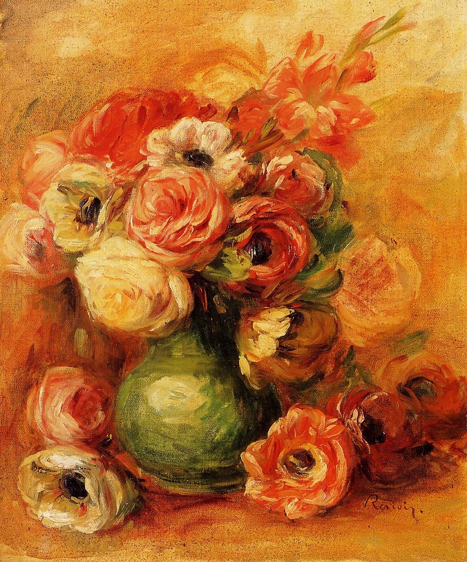 Flowers by Pierre-Auguste Renoir