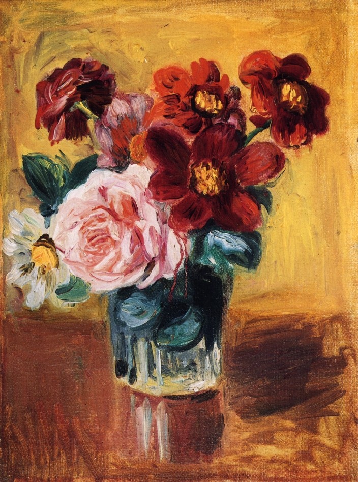 Flowers in a Vase by Pierre-Auguste Renoir