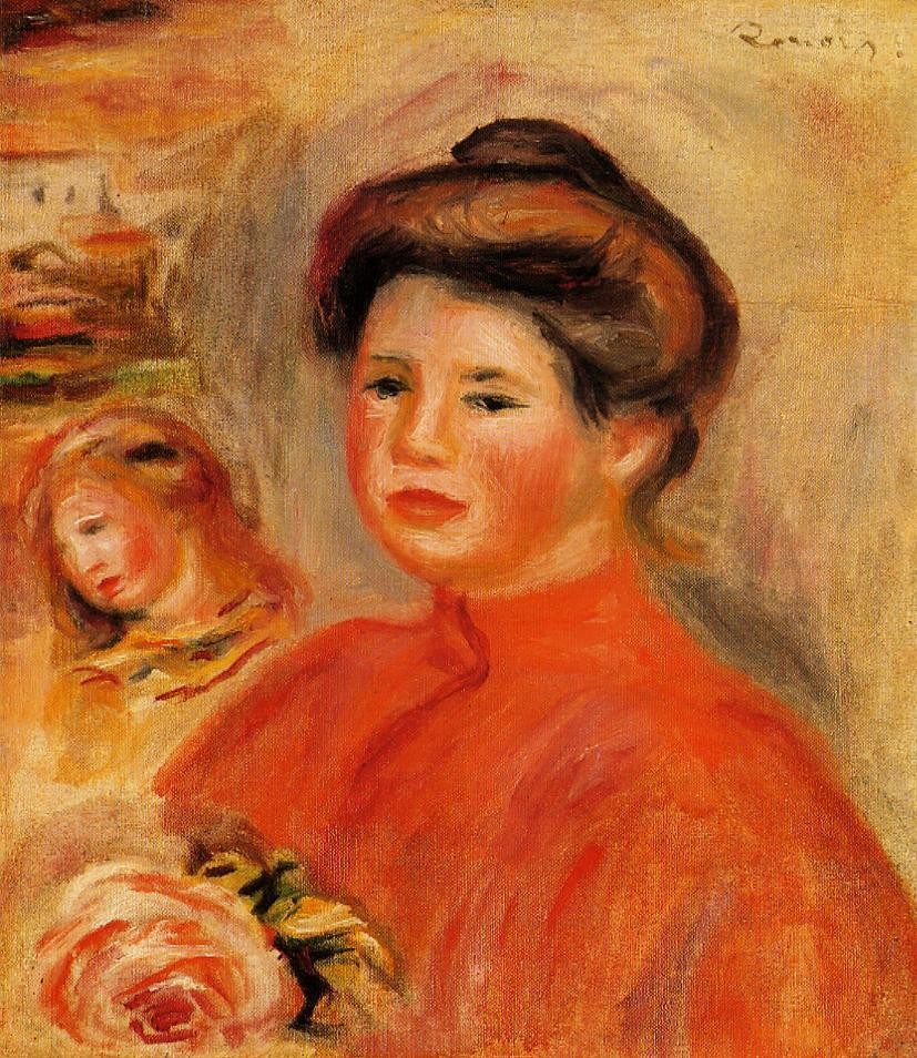 Gabrielle at Her Window by Pierre-Auguste Renoir