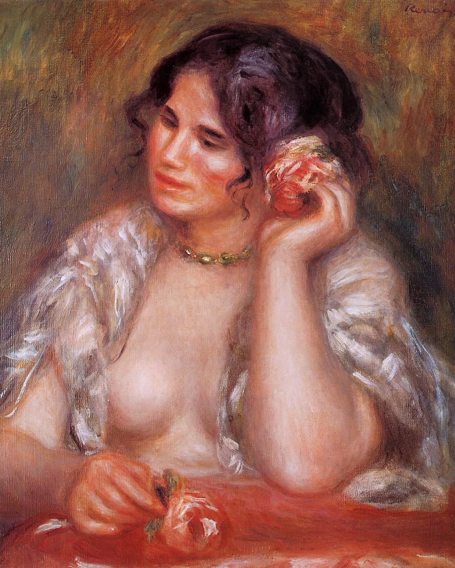 Gabrielle with a Rose by Pierre-Auguste Renoir