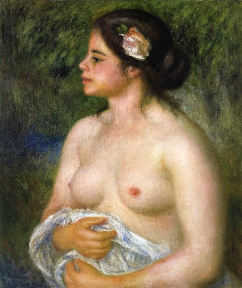 Gabrielle with a Rose (The Sicilian Woman) by Pierre-Auguste Renoir