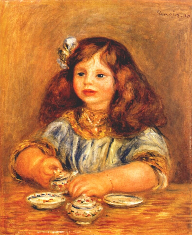 Genevieve bernheim de villers by Pierre-Auguste Renoir