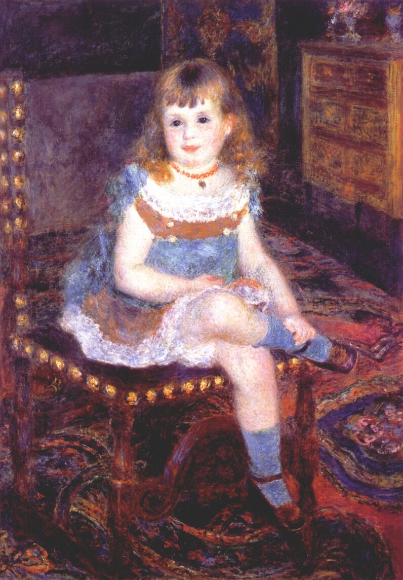 Georgette Charpentier Seated by Pierre-Auguste Renoir