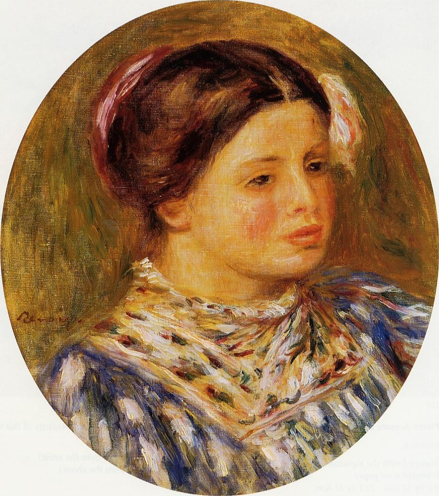 Girl in Blue by Pierre-Auguste Renoir