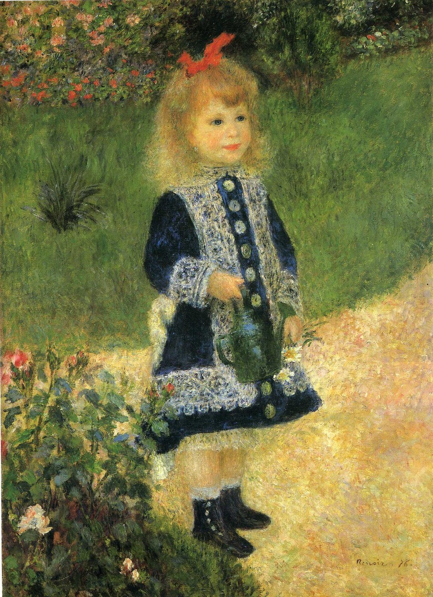 Girl with a Watering Can by Pierre-Auguste Renoir