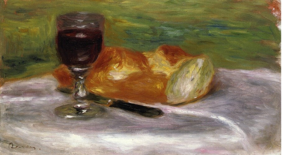 Glass of Wine by Pierre-Auguste Renoir