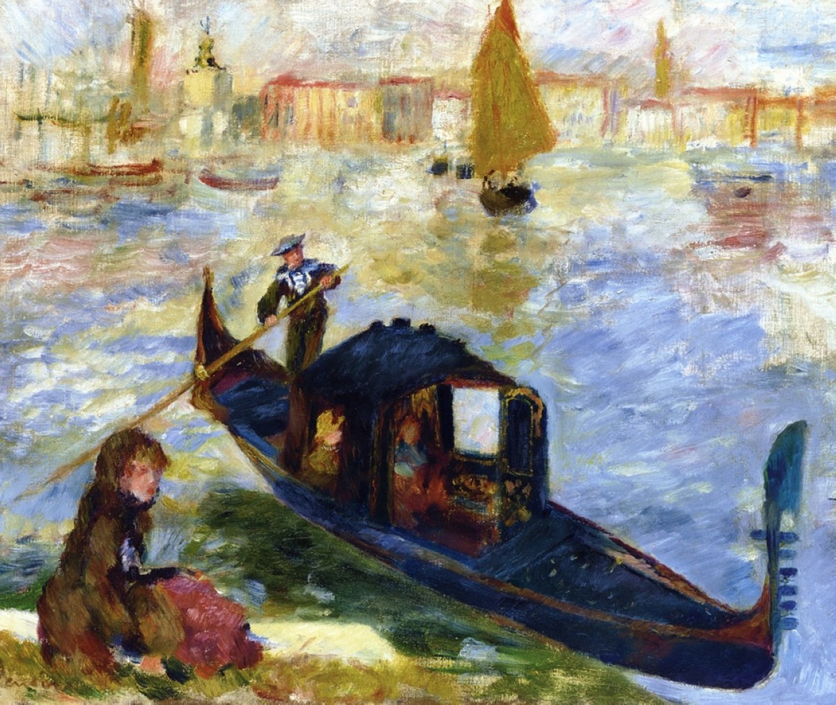 Gondola by Pierre-Auguste Renoir