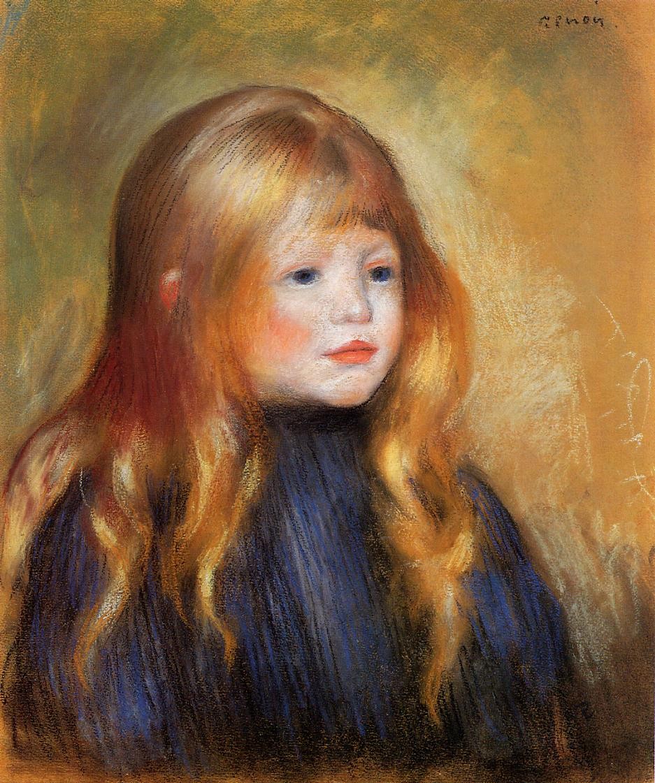 Head of a Child (Edmond Renoir) by Pierre-Auguste Renoir
