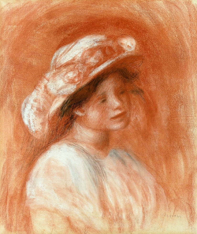 Head of a Girl by Pierre-Auguste Renoir