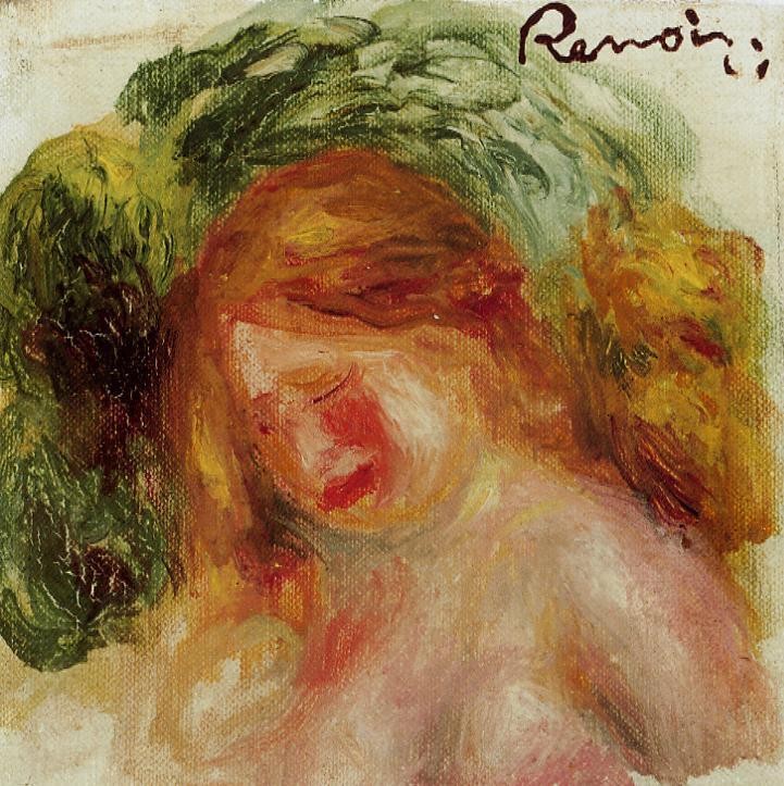 Head of a Woman by Pierre-Auguste Renoir