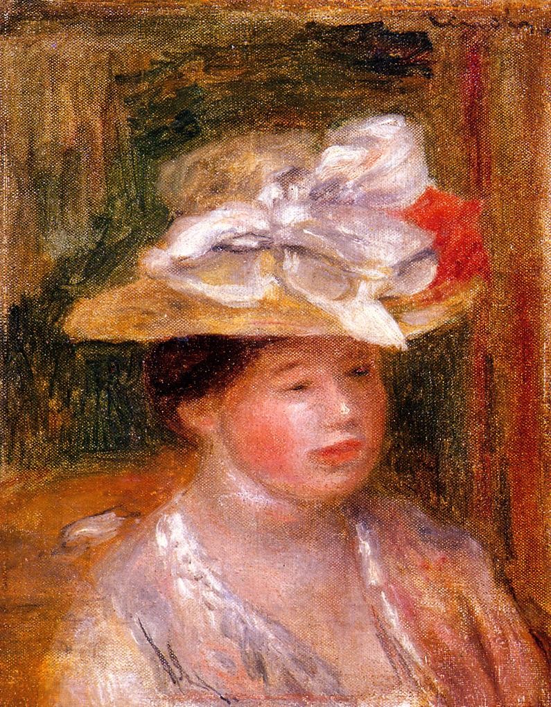 Head of a Woman by Pierre-Auguste Renoir