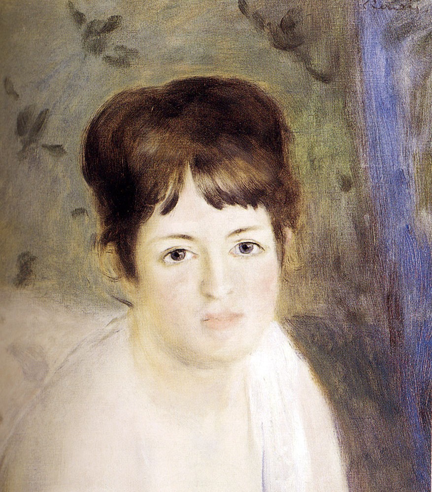 Head of a Woman by Pierre-Auguste Renoir