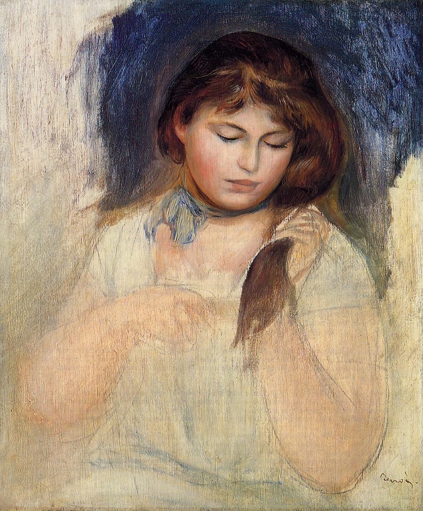Head of Gabrielle by Pierre-Auguste Renoir