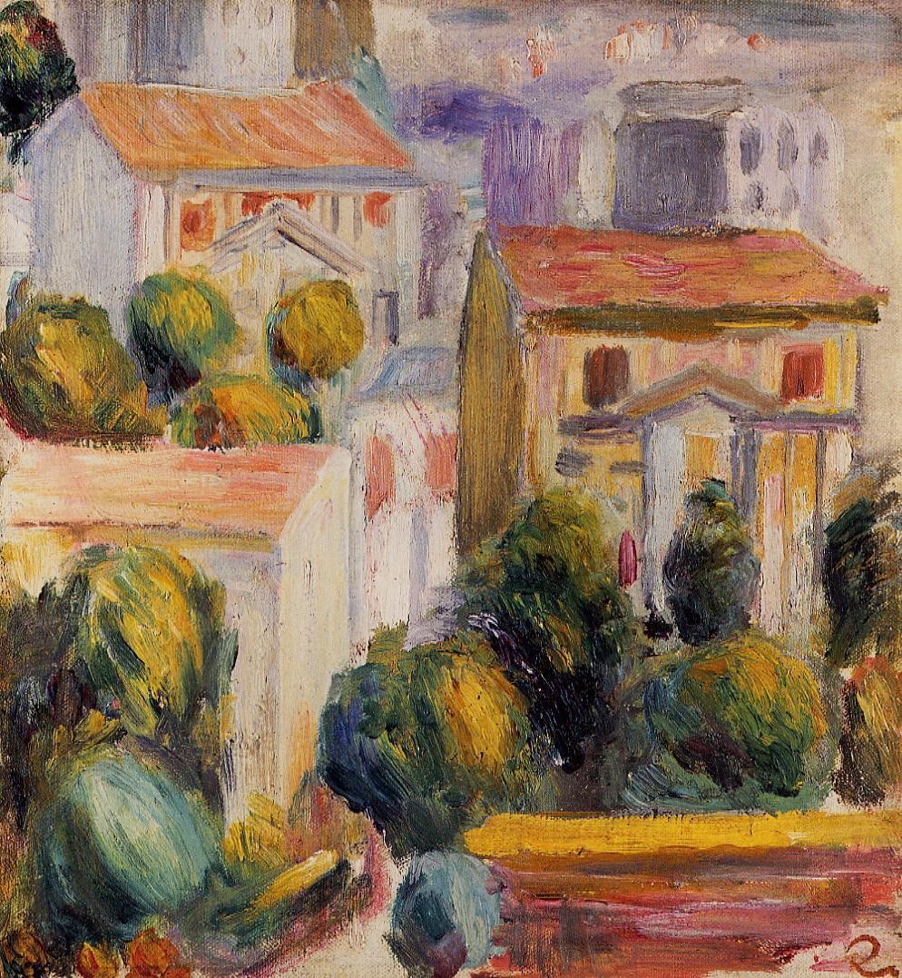 House at Cagnes by Pierre-Auguste Renoir