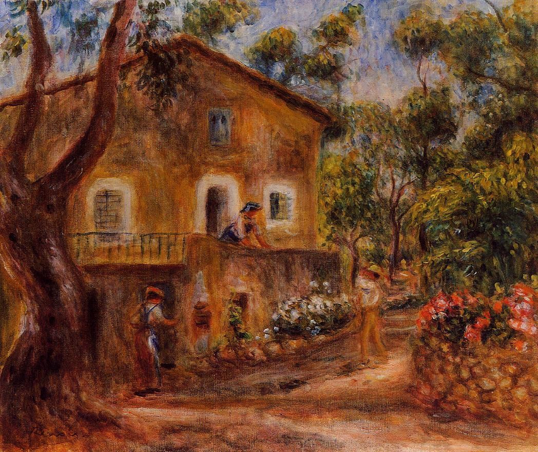 House in Collett at Cagnes by Pierre-Auguste Renoir