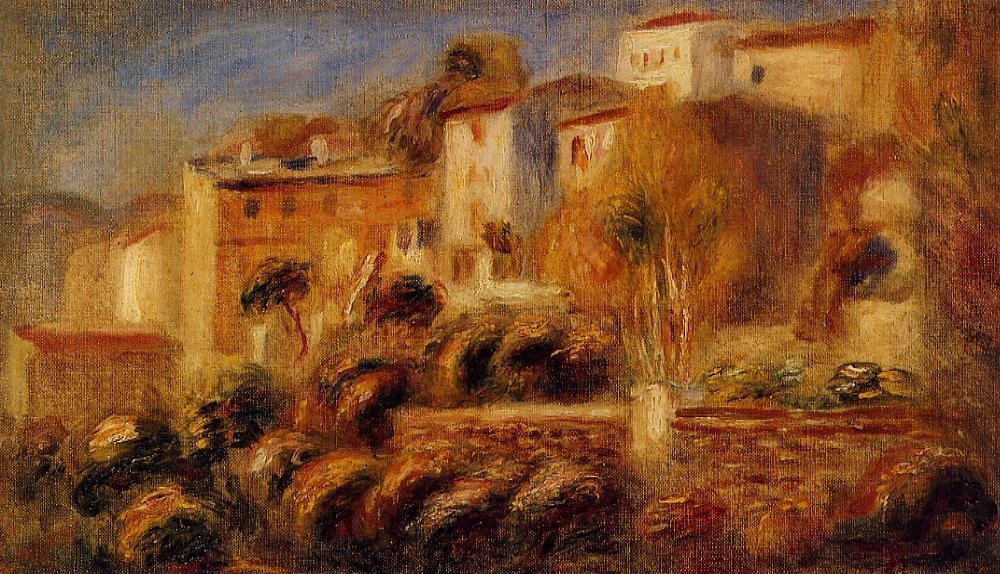 Houses at Cagnes by Pierre-Auguste Renoir